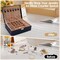 Modern 2-Layer Jewelry Box for Women & Girls – PU Leather Jewelry Organizer with Removable Tray for Rings, Earrings, Necklaces & Bracelets, Elegant Black Gift Jewelry Storage Case (Black-01)